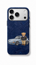 Navy Teddy Bear Phone Case