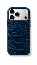 Croc case navy blue