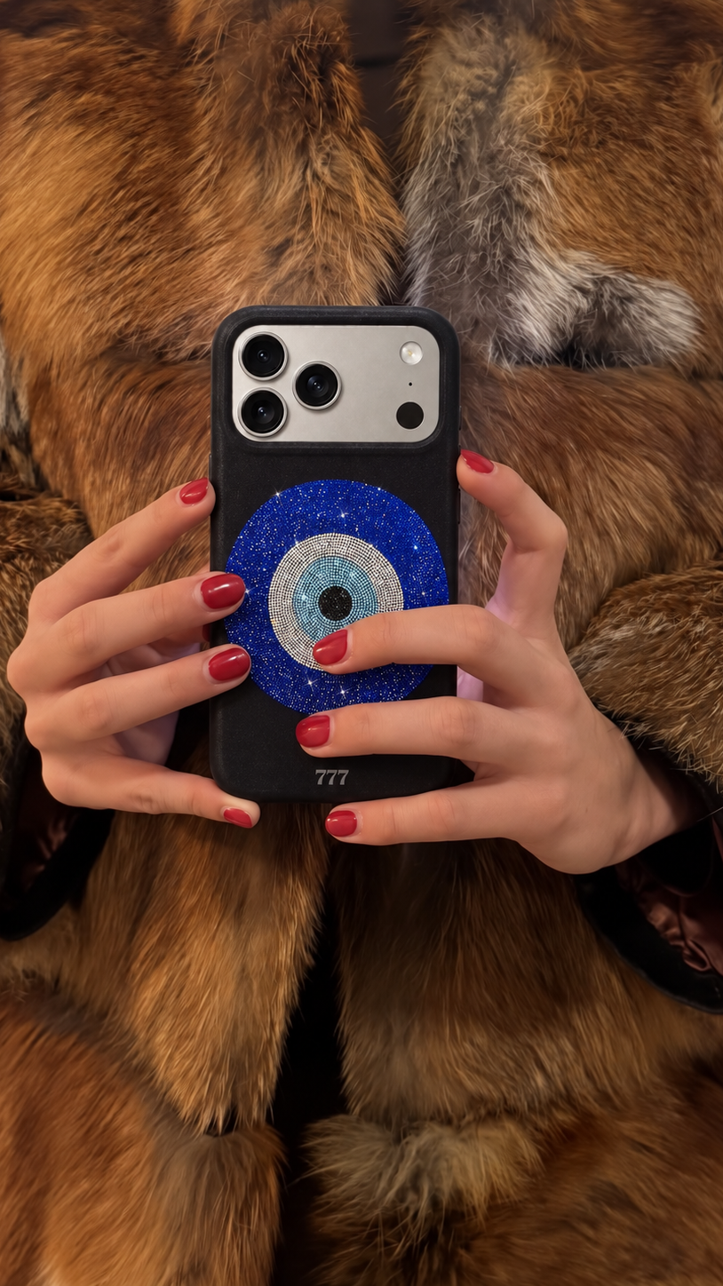 777 Evil Eye Phone Case Black