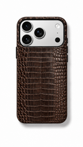 Croc Phone Case Chocolate Brown