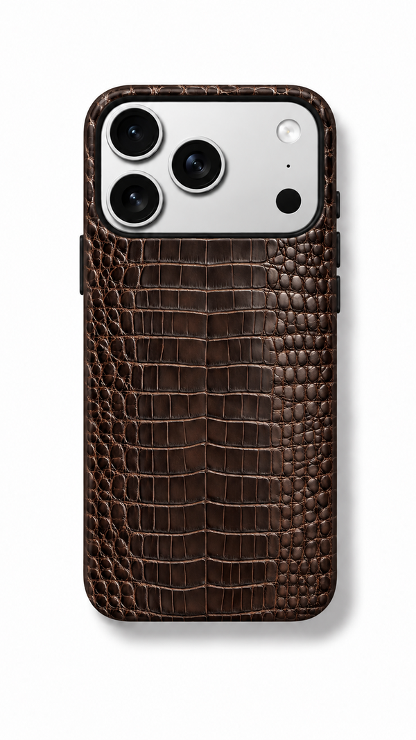 Croc Phone Case Chocolate Brown