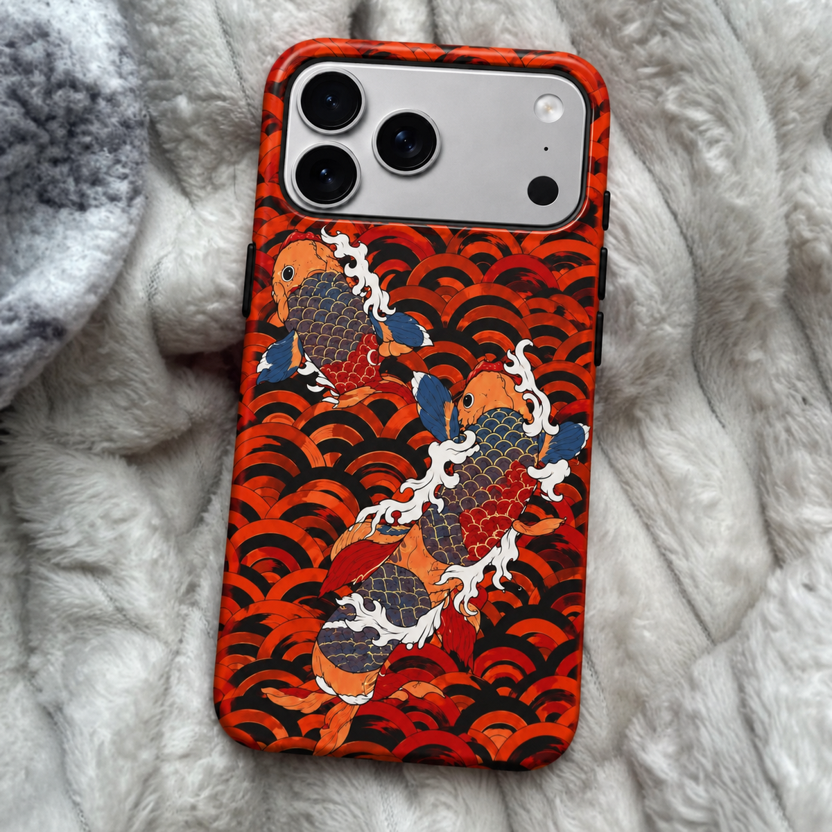 Orange Koi Phone Case
