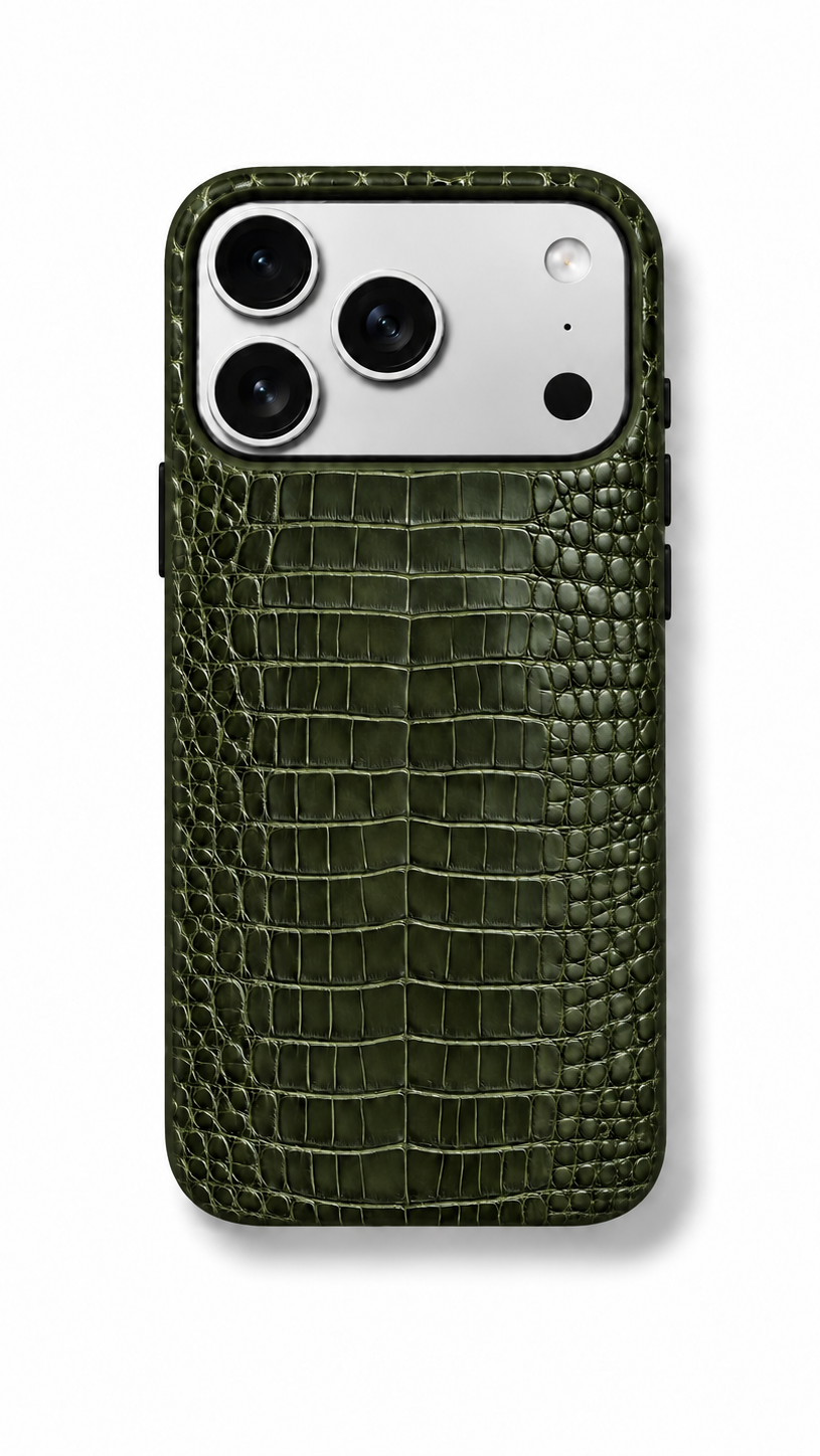 CROC Phone Case Olive Green