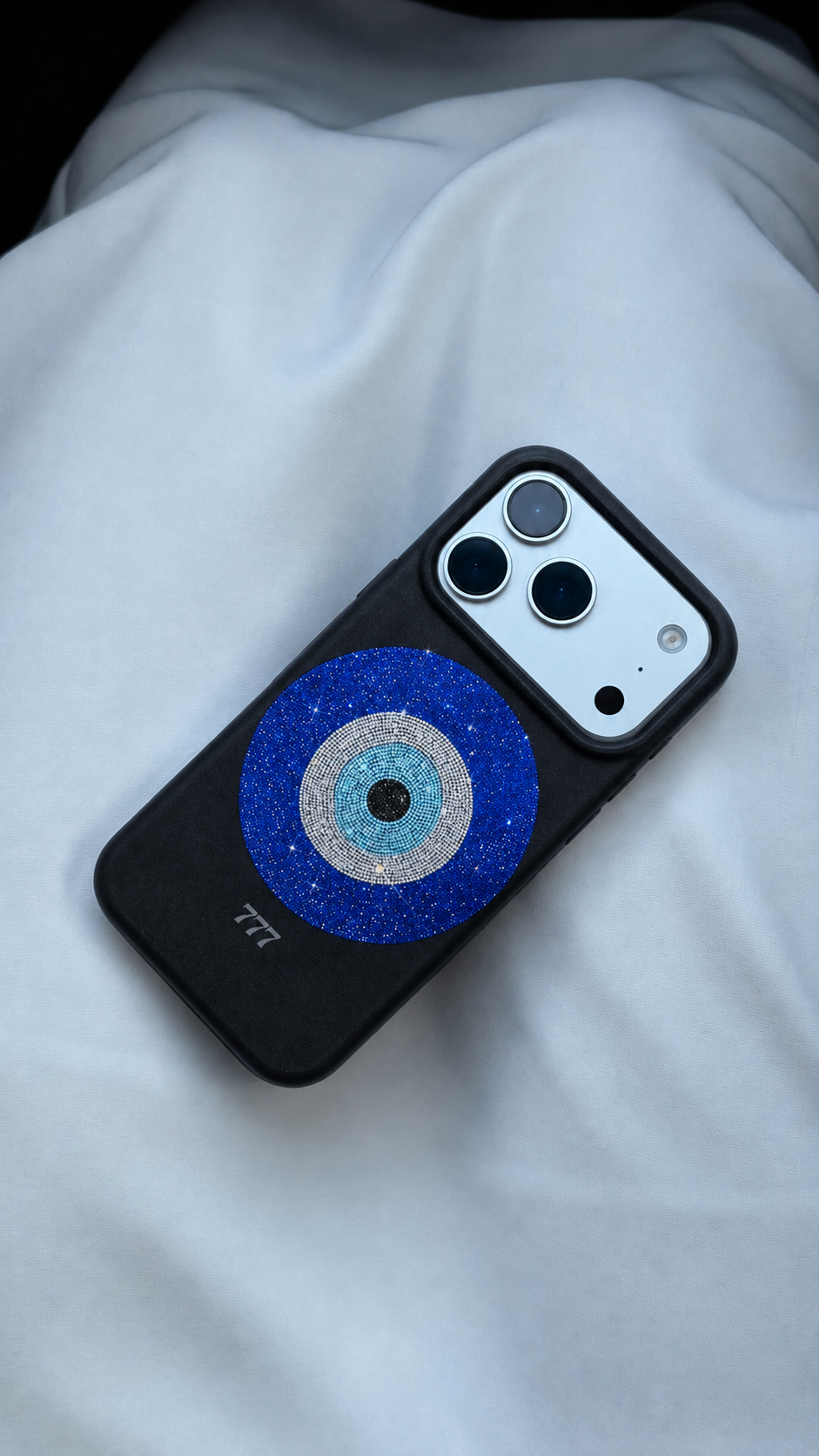 777 Evil Eye Phone Case Black