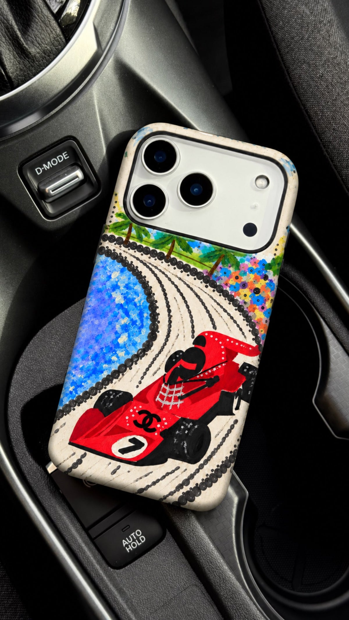 Chanel Race Track Phone Case Red