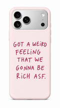 RICH ASF Phone Case Baby Pink