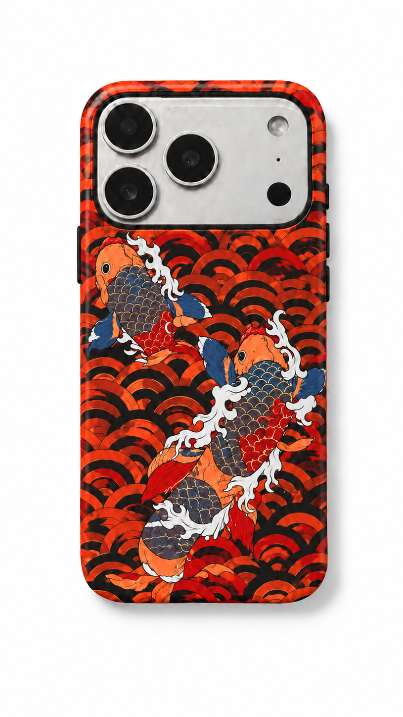 Orange Koi Phone Case