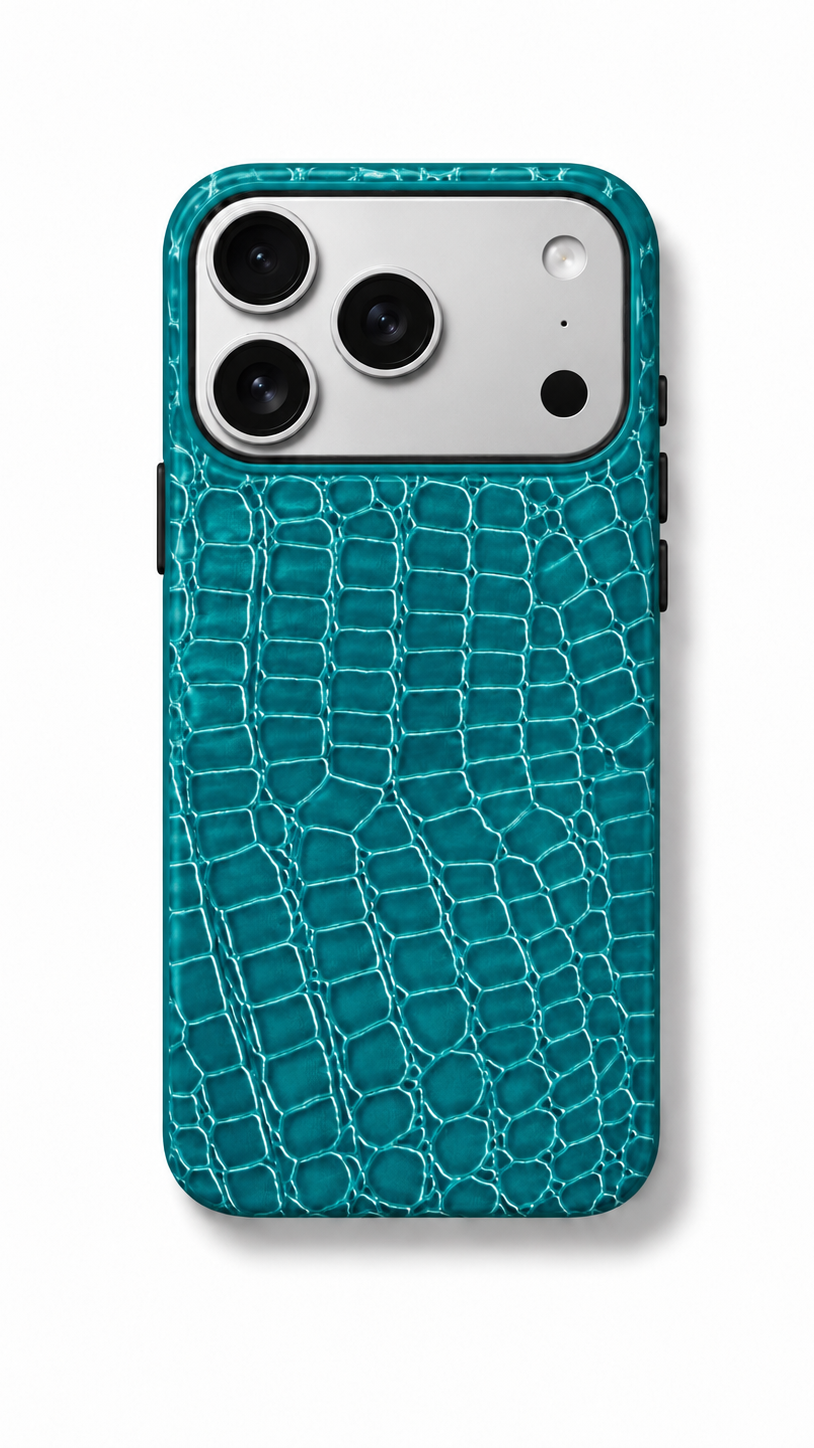 Croc Phone Case Blue