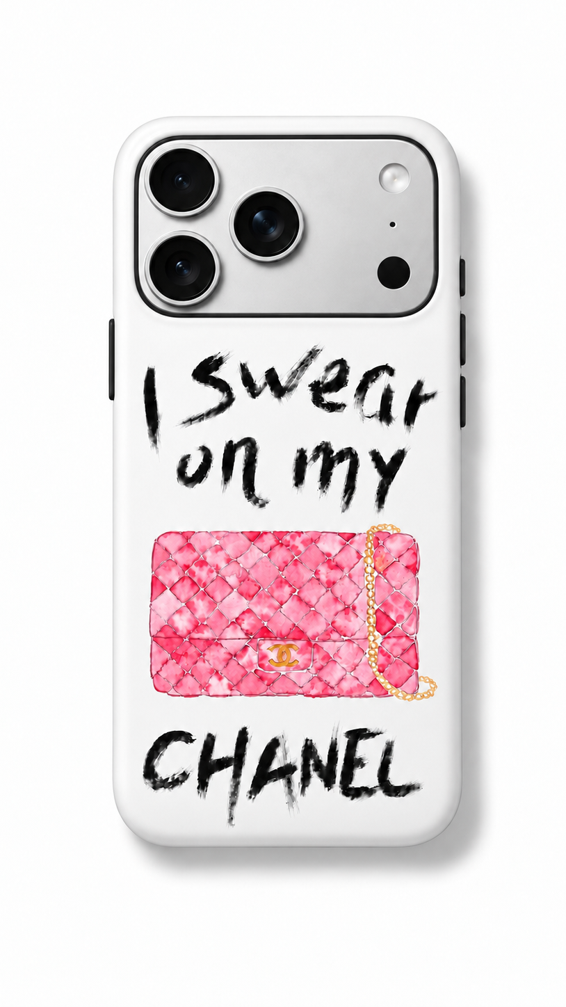I Swear on my Chanel Phone Case Hot Pink