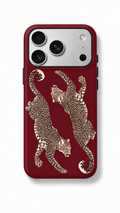 Burgundy Tiger Phone Case