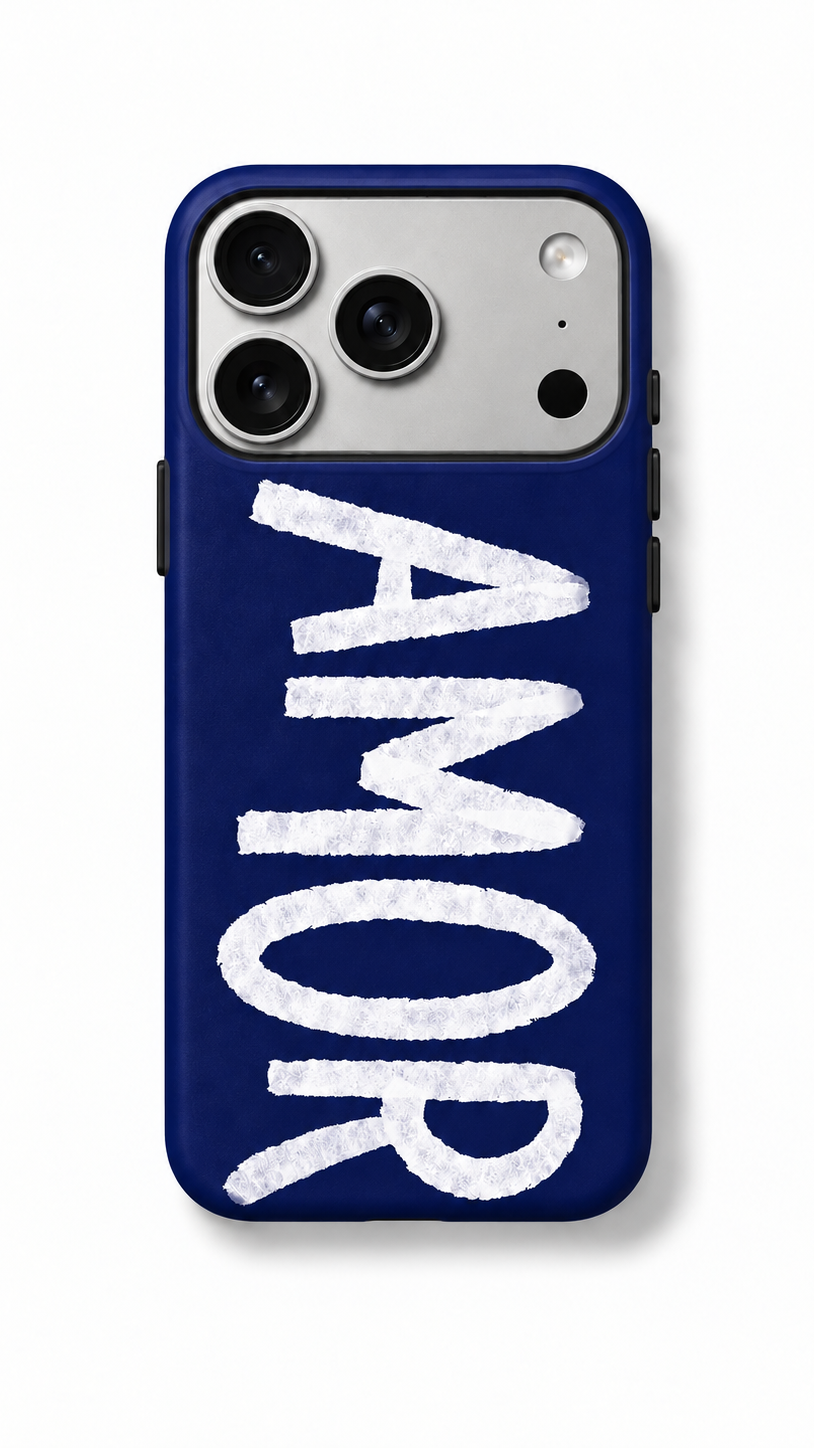 AMOR Phone Case Navy Blue