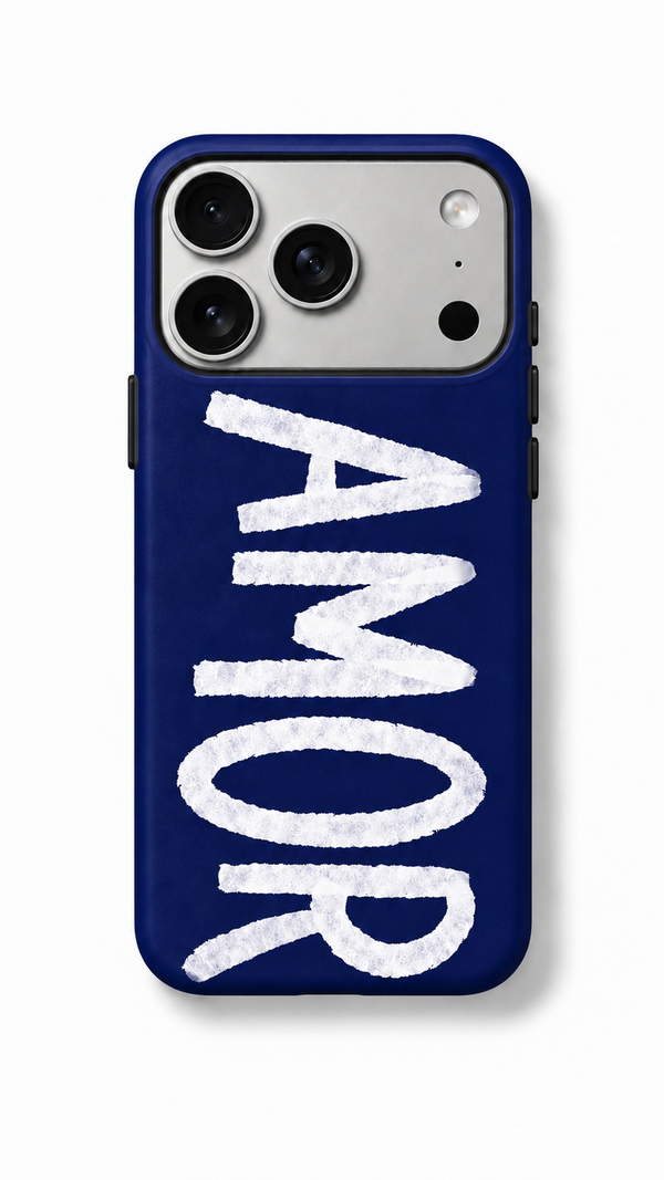 AMOR Phone Case Navy Blue